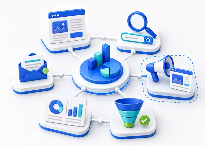 Digital marketing e digital advertising integrati in un unico sistema